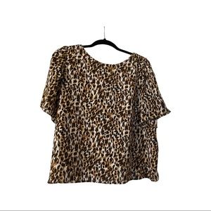 Banana Republic Leopard Print Blouse